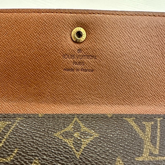 AUTH Louis Vuitton LV Sarah Wallet on a Chain WOC Wristlet - Picture 7 of 10